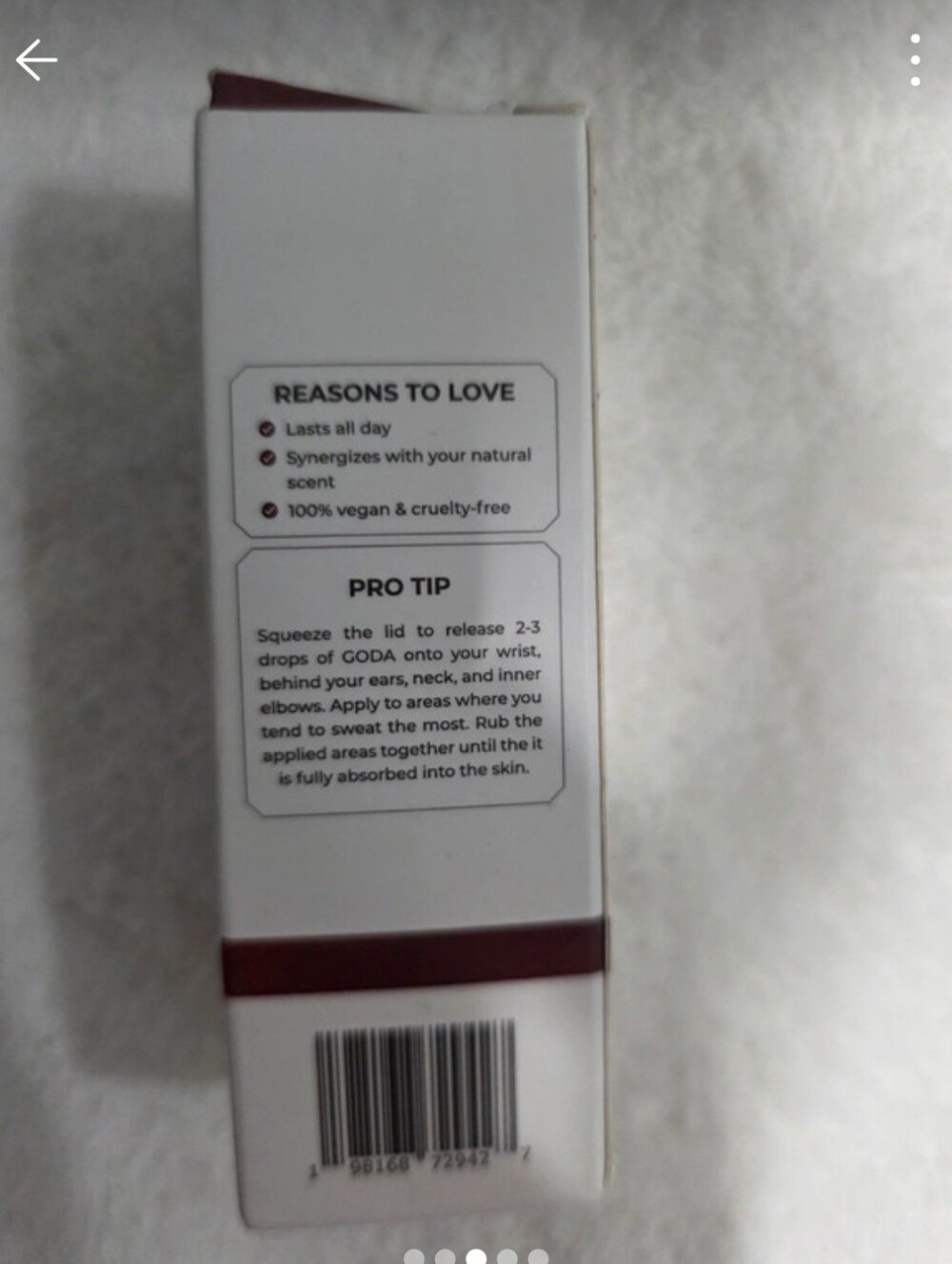 GODA The Sense of Seduction For Her - White and Burgundy Perfume - Picture 3 of 5